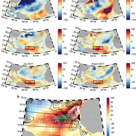 Atlantic Surface Heat Flux Anomalies The Sum Of The Net Shortwave Net