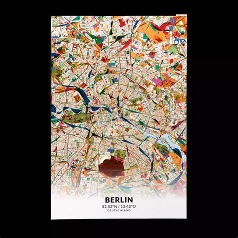 Poster Berlin Im Stil Kandinsky Urbanmapdesign