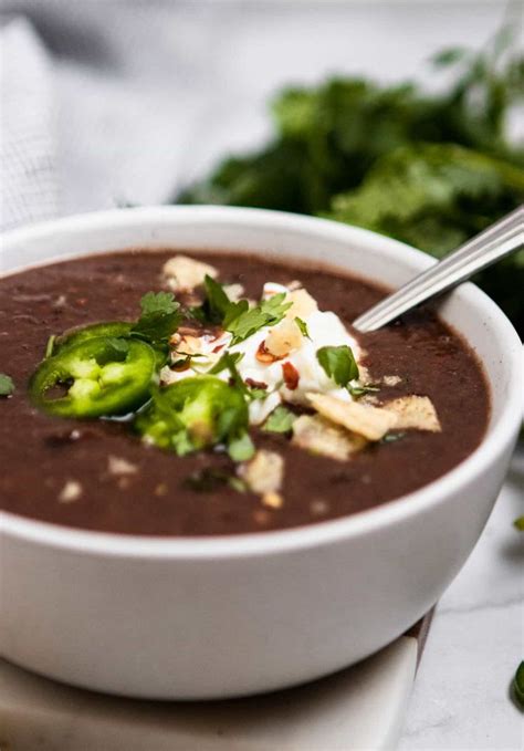 20 Minute Black Bean Soup Recipe 요리법