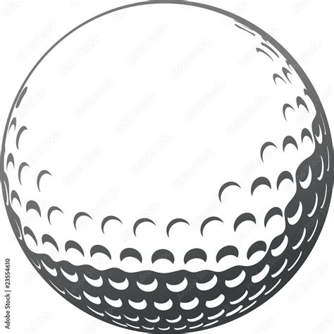 Golf Ball Stock Vector Adobe Stock