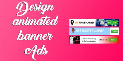 Make animated web banner design by Jooni4