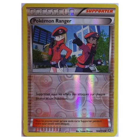 Pokémon Ranger Carte Reverse Peu Commune 104 114 XY11 XY 11 O