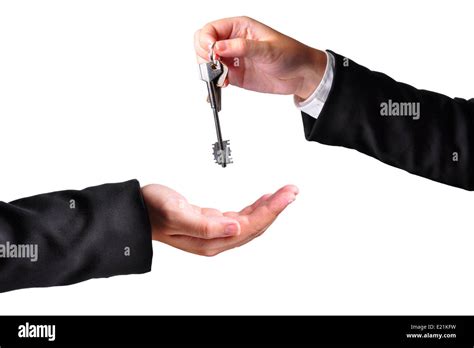 Handing Over The Keys Stock Photo Alamy