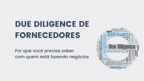 O due diligence é mesmo necessário nas empresas Wehandle