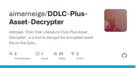 GitHub Aimerneige DDLC Plus Asset Decrypter Ddlcpad Doki Doki