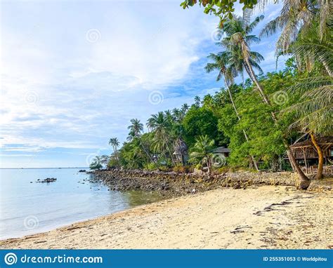 Salad Beach Or Haad Salad In Koh Phangan Thailand Stock Image Image