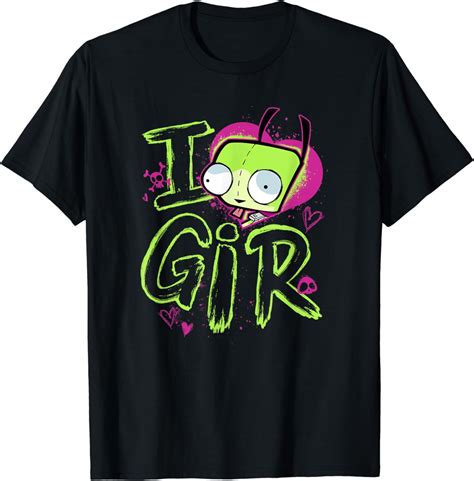 Invader Zim Valentines Day I Love Gir T Shirt