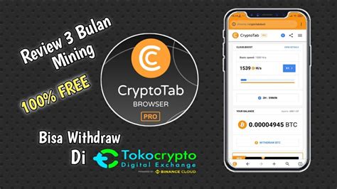 Review Bulan Mining Bitcoin Di Cryptotab Pro Free Youtube