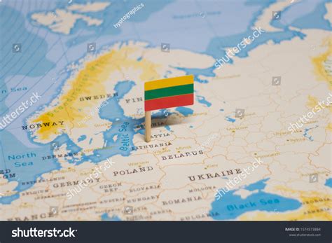 Flag Lithuania World Map Stock Photo 1574573884 Shutterstock