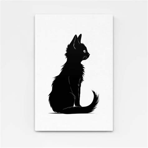 Black and White Cat Wall Art | MusaArtGallery™