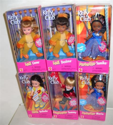 8556 Nrfb Mattel Barbie Kelly Club Set Of 6 Circus Dolls Ebay