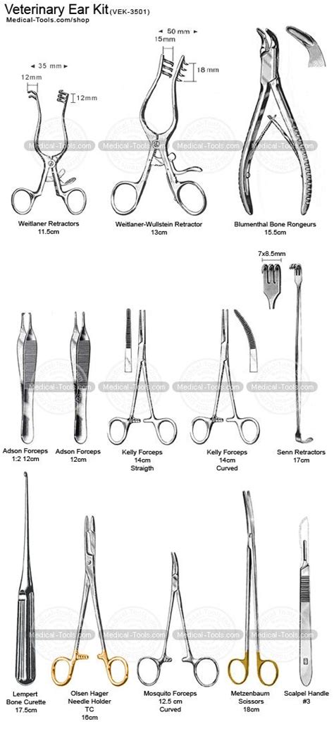 Veterinary Procedure Kits Exam Spay Kits Medical Tools Shop