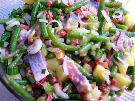 Matjes Salat Mit Gr Nen Bohnen Und Speck Rezept Kochbar De