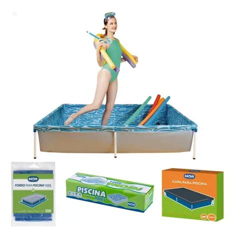 Kit De Piscina Mor De Litros Piscina Capa Y Revestimiento