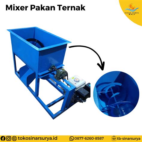 Mixer Pakan Ternak Kapasitas 100 KG Toko Toss