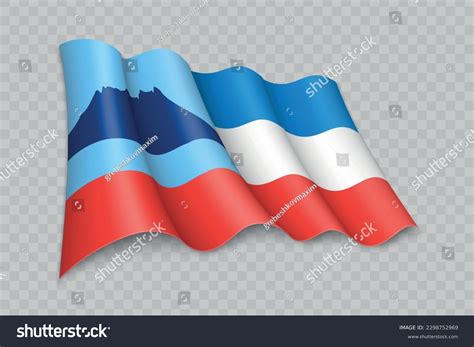 3d Realistic Waving Flag Sabah State Stock Vector (Royalty Free ...