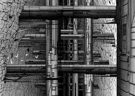 Blame Megastructure Blame Manga Perspective Drawing Architecture Blame