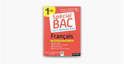 Sp Cial Bac Fran Ais Re Cours M Thode Exos On Apple Books