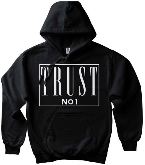 Trust No 1 Hoodie Pullover Sweatshirt Dont Trust Anybody Etsy