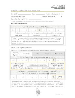 Fillable Online Dcf Vermont Worst Case Testing Form Dcf Vermont Fax