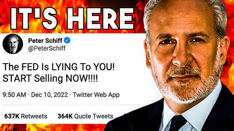 Peter Schiff The Fed Is Lying To YOU A Recession Is Coming Do