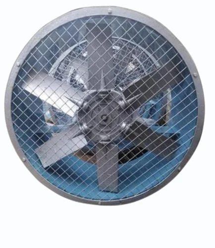 3 HP Mild Steel Axial Flow Fan For Industrial Capacity 1500 Cmh At