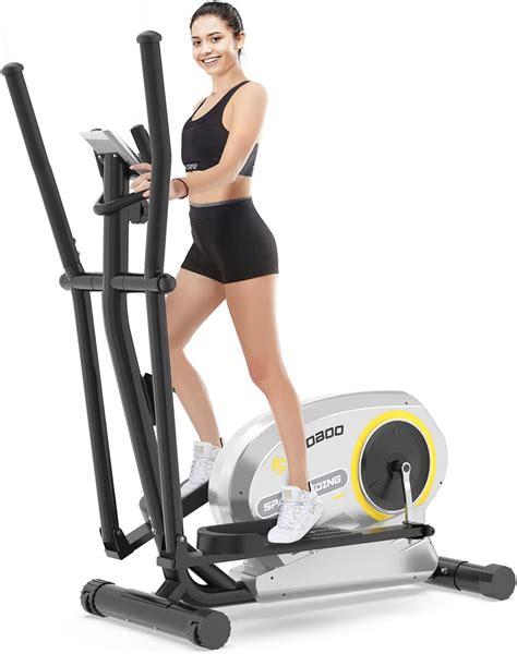 Pooboo Elliptical Machine Magnetic Elliptical Exercise Bike for Home ...