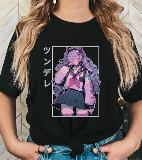 Retro Anime Tsundere T Shirt Tsundere Waifu Senpai Mommy Girlfriend Shy