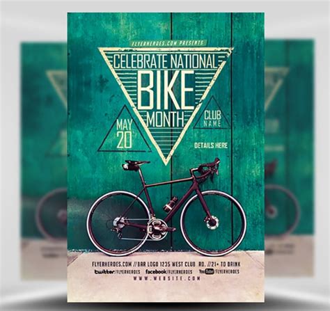 Bike Month Flyer Template - FlyerHeroes