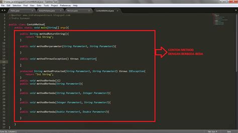 Pengertian Method Dan Cara Pembuatannya Serta Method Overloading Java