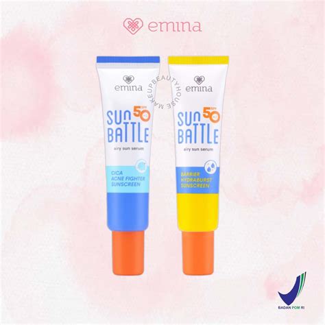 Emina Sun Battle Airy Sun Serum Spf 50 Pa 30ml Cica Acne Fighter