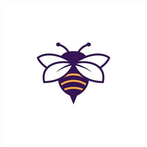 Dise O Del Logotipo De La Abeja Con Un Concepto Simple Vector Premium