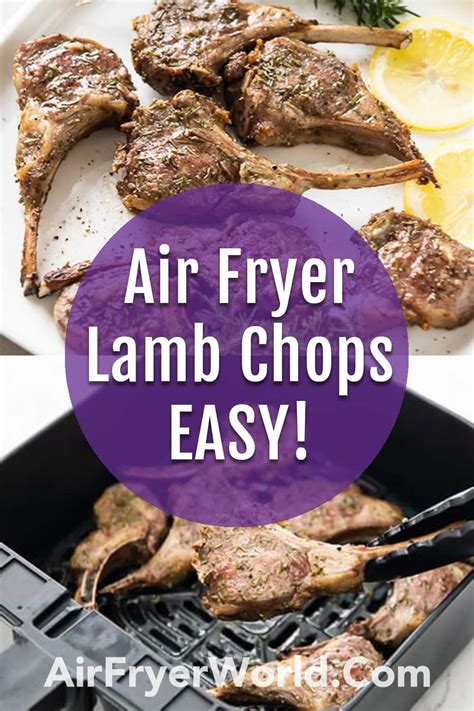 Air Fryer Lamb Chops Recipe With Rosemary Garlic Juicy Easy