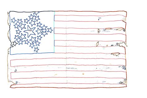 Printable American Flag Craft