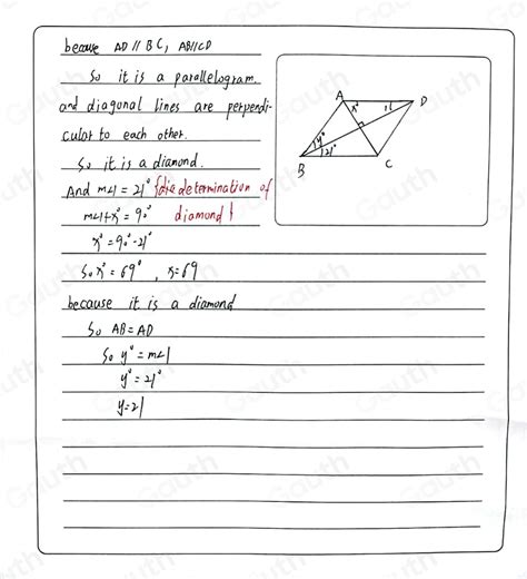 Solved Classify The Special Quadrilateral Then Find The Values Of X