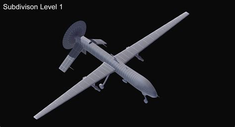 Mq Predator Drone D Model Max X Wrl Obj Lwo Dwg Dae