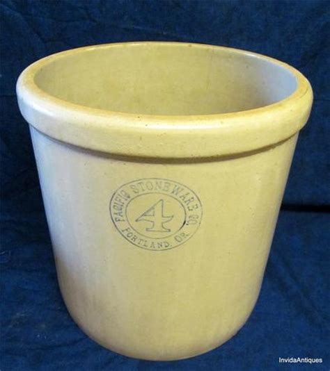 4 Pacific Stoneware Co Portland Or 4 Gallon Crock 11 X 11 14