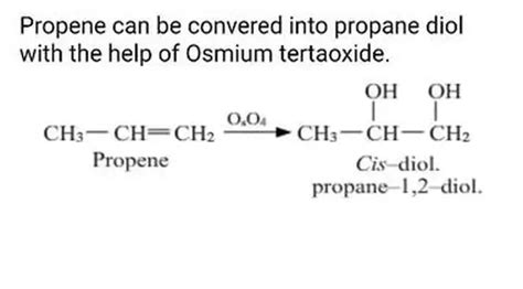 Propene Ch Ch Ch To Propane Ch Ch Ch Conversion Off