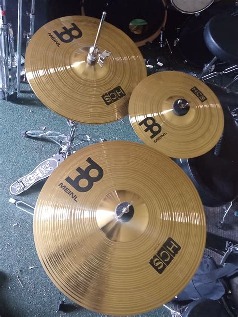 Meinl cymbal set with stands | Reverb