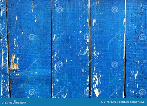 Painted Blue Wood Fence with Charred Paint Stock Photo - Image of blue ...