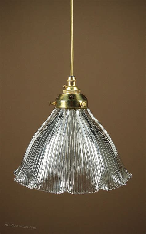 Antiques Atlas Pendant Light And Glass Shade By Holophane C1910 Ac049a6788