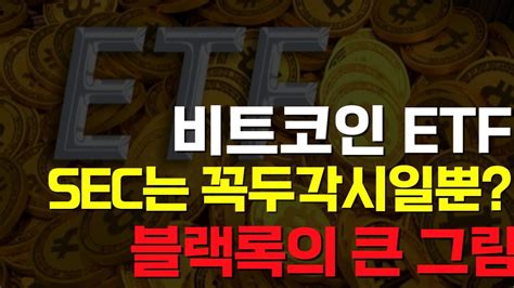 비트코인 현물 Etf 승인이냐 연기냐 결정 하루 전 Sec가 숨기고 있는 속내는 무엇일까 그레이스케일 승소에 대한 향후