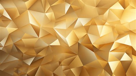 Golden Triangle Geometric 3d Stereo Background Wallpaper Golden