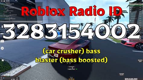 Car Crusher Bass Blaster Bass Boosted Roblox Id Youtube