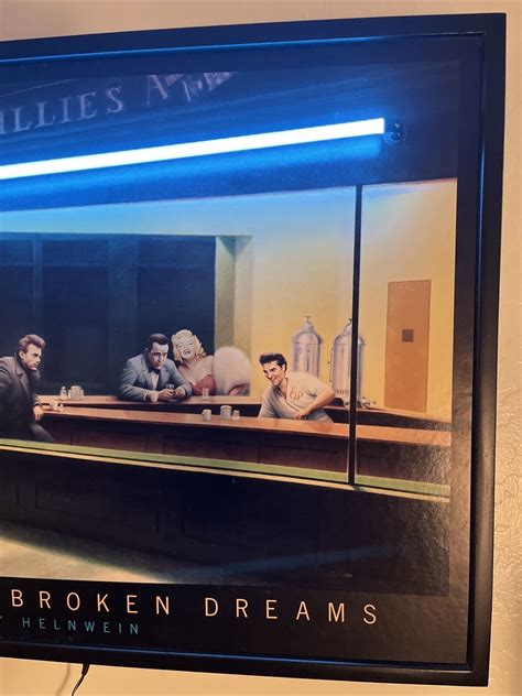 Boulevard Of Broken Dreams” Neon Custom Framed Vintage Print Ebay