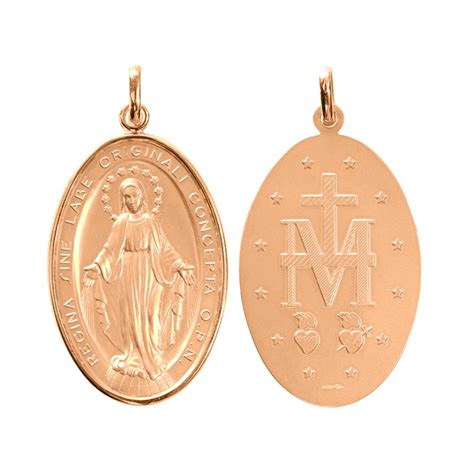 18 Kt Gold Saint Michael The Archangel Medal