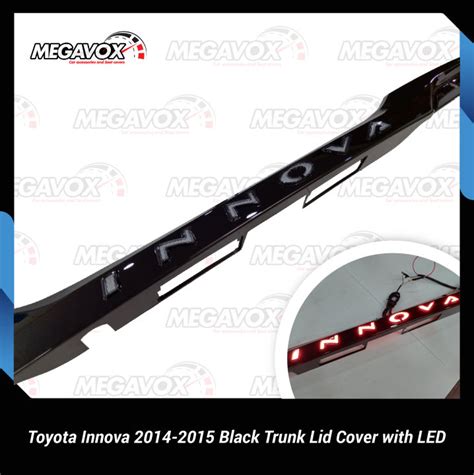 Toyota Innova Black Trunk Lid Cover With Led Lazada Ph