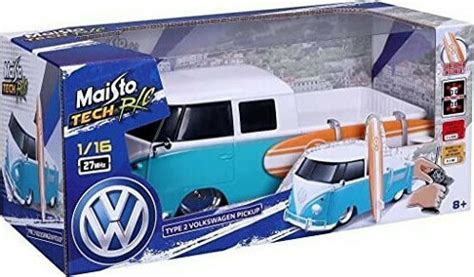 Maisto Tech Rc Vw T Bus Pick Up Surf Light Blue White Skroutz Gr