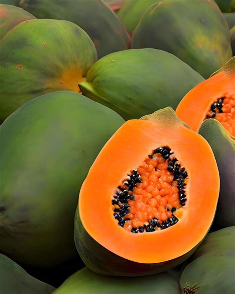 Yellow Papaya Fruits 14239577 Stock Photo at Vecteezy