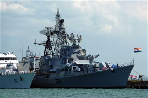 Indian Navy Warship INS Ranvir D54 In Singapore Photographs AA Me IN